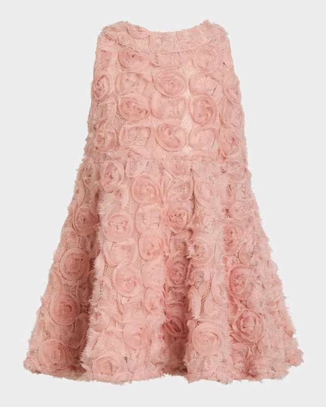 Girl's Pia Rosette Dress, Size 6M-